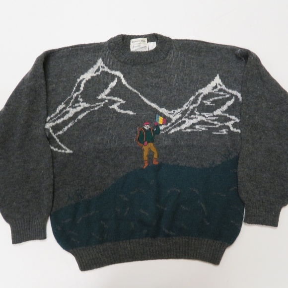 Vintage Sears Roebuck Sweater Mountain Climber